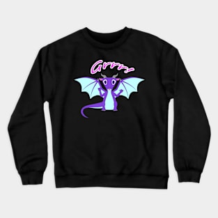 Cute Purple Dragon Crewneck Sweatshirt